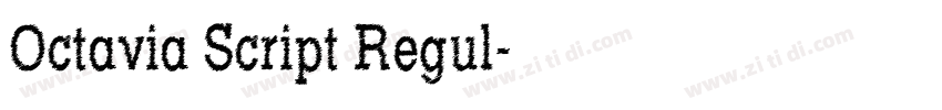 Octavia Script Regul字体转换